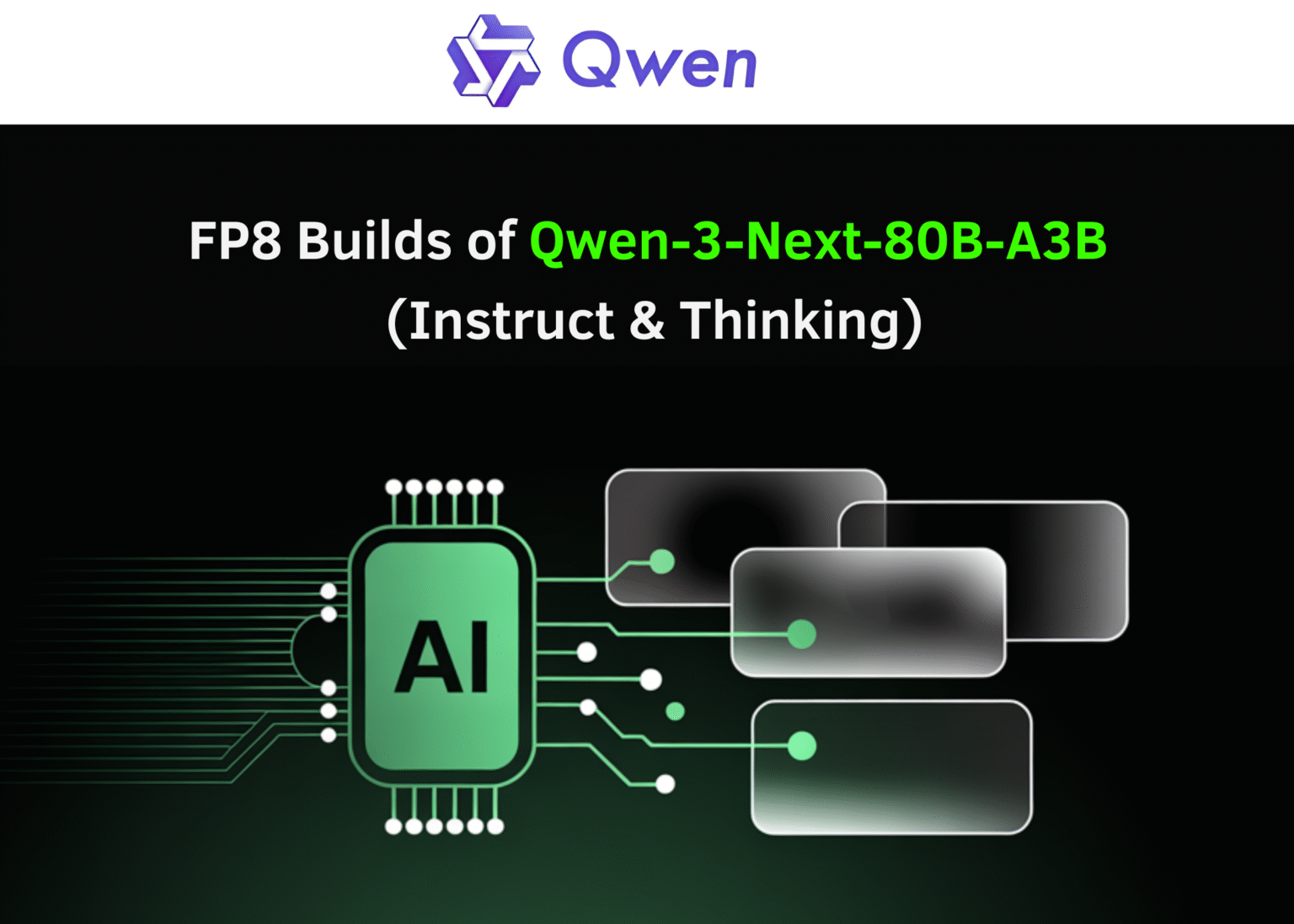 Alibaba Qwen Team Just Released FP8 Builds of Qwen3-Next-80B-A3B (Instruct & Thinking), Bringing 80B/3B-Active Hybrid-MoE to Commodity GPUs Alibaba Qwen Team Just Released FP8 Builds of Qwen3-Next-80B-A3B (Instruct & Thinking), Bringing 80B/3B-Active Hybrid-MoE to Commodity GPUs