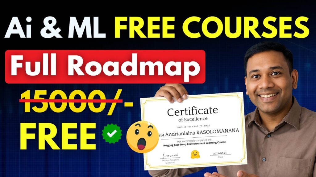 Ai & ML सीखो फ्री में | FREE AI/ML Courses in 2025 | Complete Roadmap