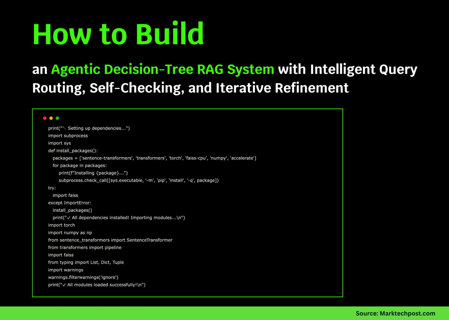 How to Build an Agentic Decision-Tree RAG System with Intelligent Query Routing, Self-Checking, and Iterative Refinement? How to Build an Agentic Decision-Tree RAG System with Intelligent Query Routing, Self-Checking, and Iterative Refinement?