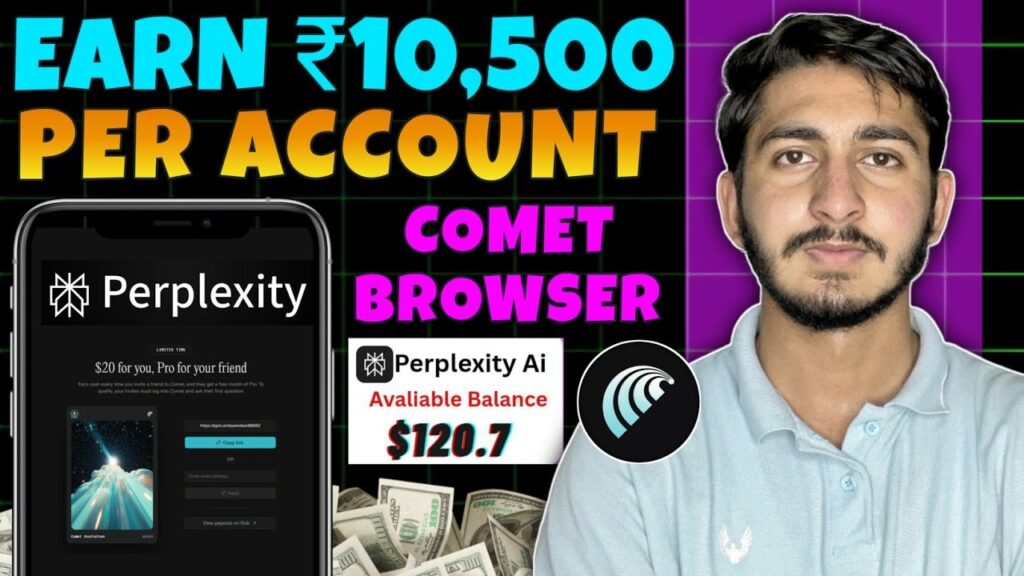 perplexity refer and earn, perplexity ai refer and earn app, Comet Browser Refer & earn